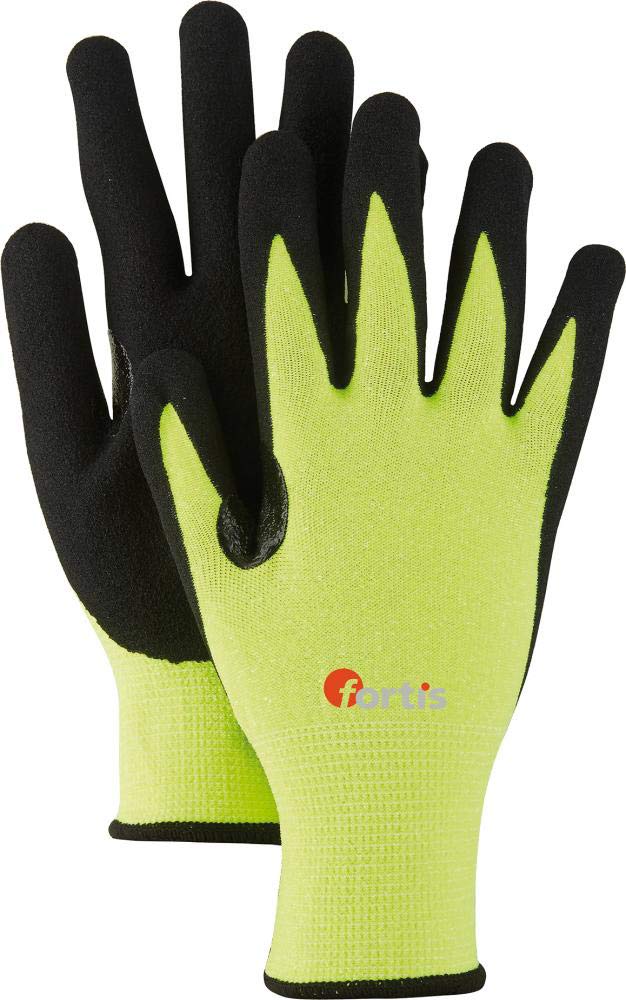 FORTIS Blade Neon Lev.5 - Guantes de protección anticortes (talla 10, 12 pares)