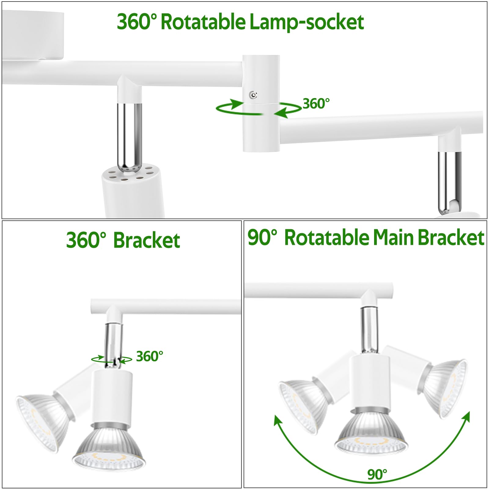 HURYEE Kitchen Lights, 6-Light Ceiling Lighting Kits - Image 2