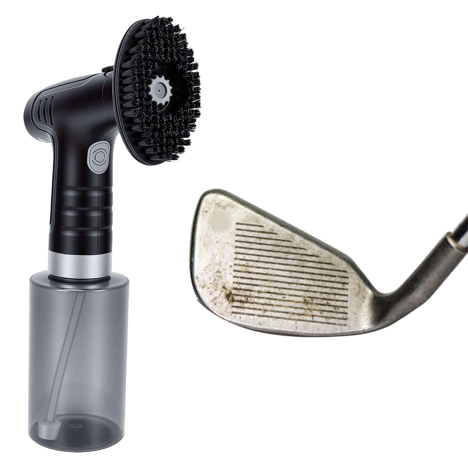 Spazzola per Pulizia Mazze da Golf Elettrica Pulizia Automatica Efficiente per Gli Appassionati di Golf 26x6 Cm 1 unità