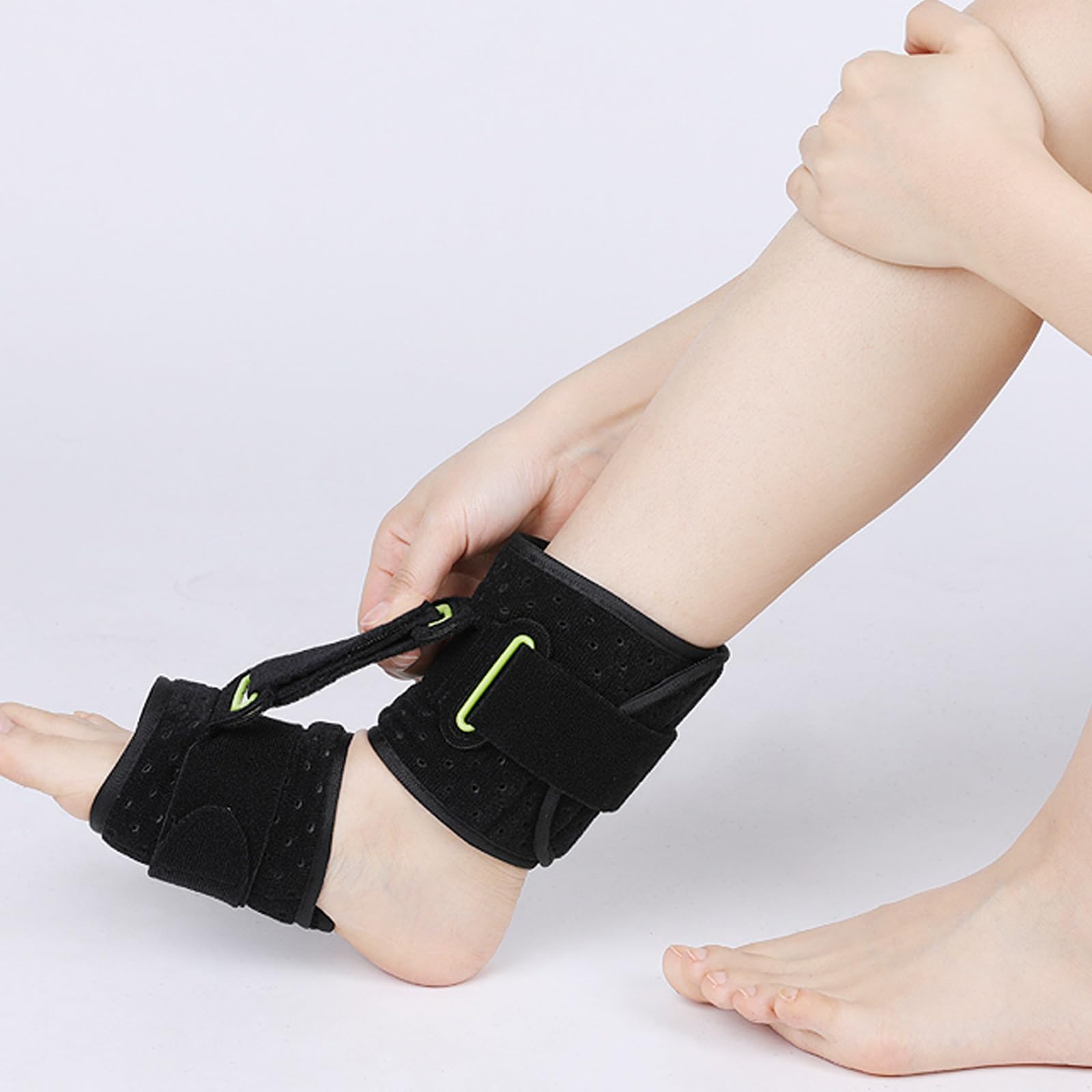 Piede Cadente Stecche Notturne per Fascite Plantare Cinghie Regolabili, Antiscivolo Brace Di Fascite Plantare per Dolore Al Tallone(B-2 pcs)