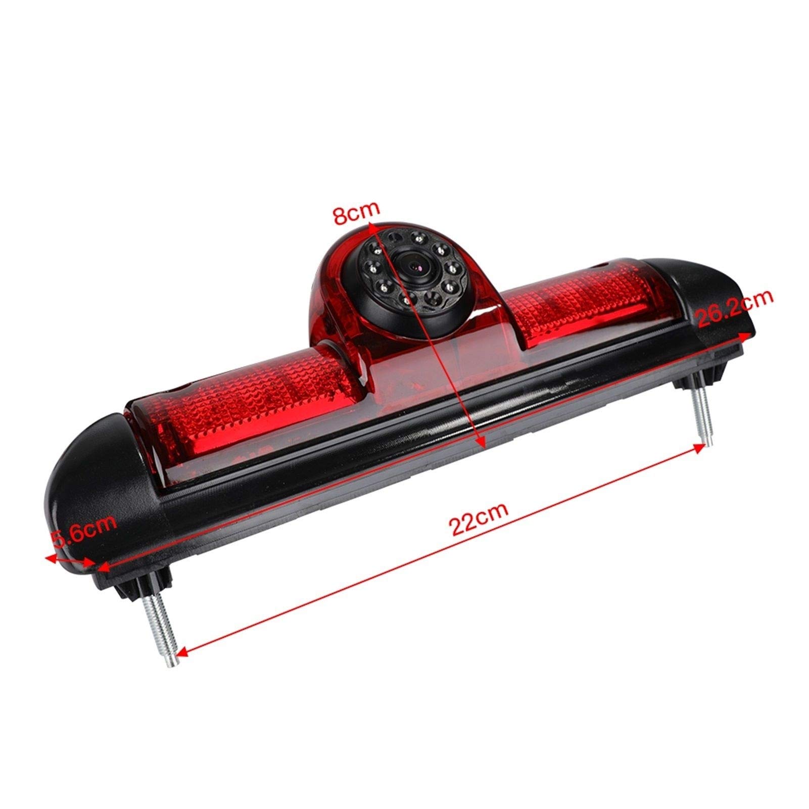 Kamera cofania ze światłem stopu, do Fiata, Ducato Late, do Peugeota, Boxera, do Citroena, Jumpera 2006-2015 z 7-calowym monitorem LCD, zestawem do parkowania i cofania 2 w 1 Samochodowy Sy