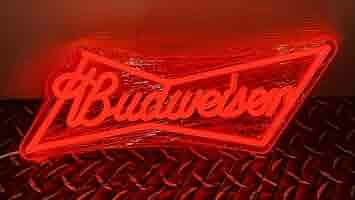 【非売品】バドワイザー LEDネオンサイン　Budweiser ネオン看板 Budweiser バドワイザー ネオンサイン ネオン管 （ 照明・ライト