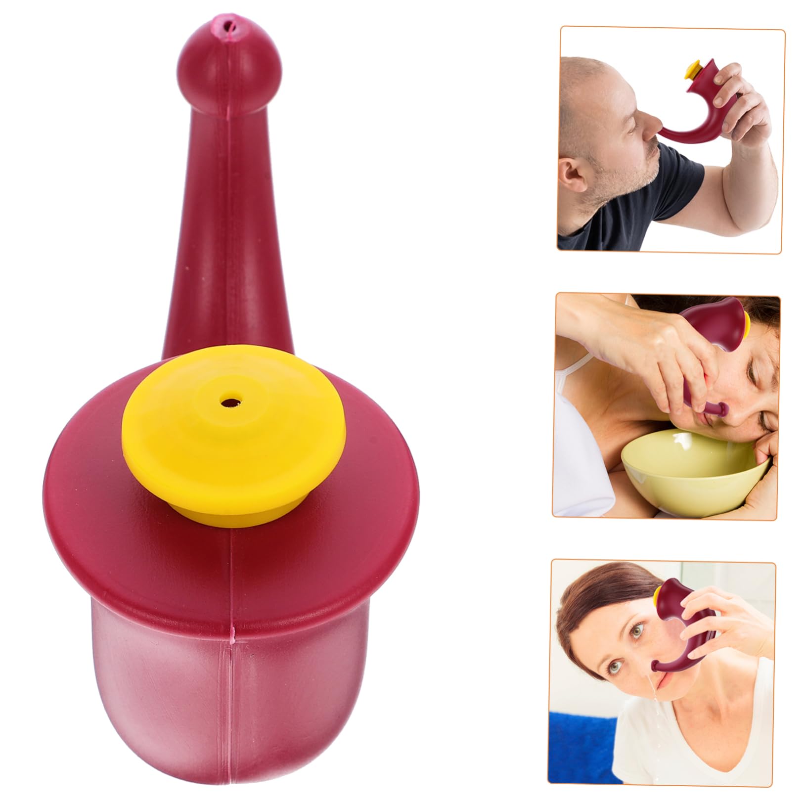HEALLILY Limpiador de Olla Neti Lavado de Nariz Irrigación Sinusal Yoga Olla Neti Limpiador de Olla Neti