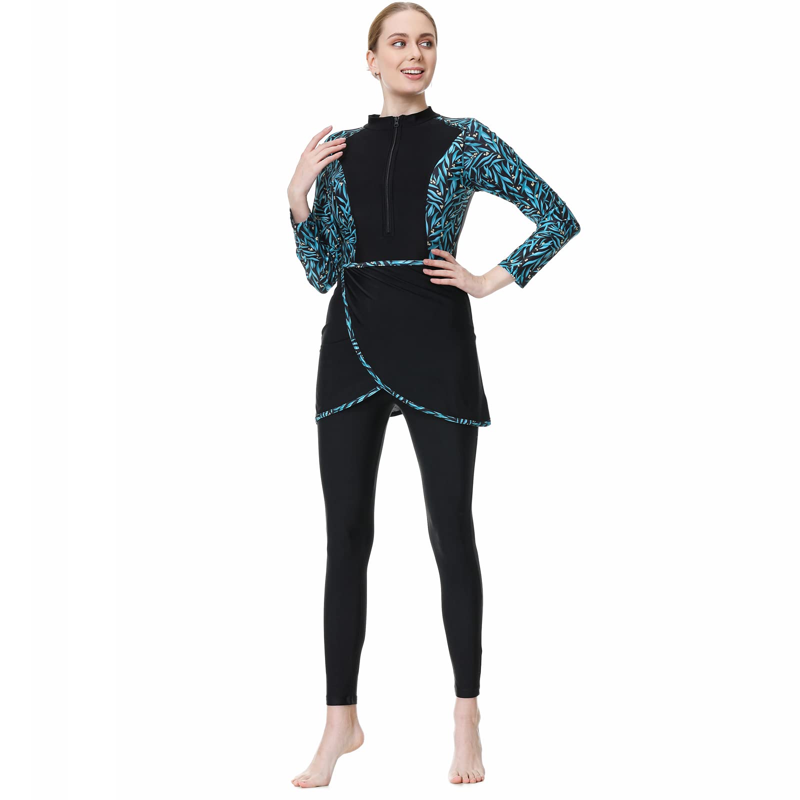 Muslim Swimwear Print Women's Conservative Swimwear Women's Beach Swimwear Burkini
