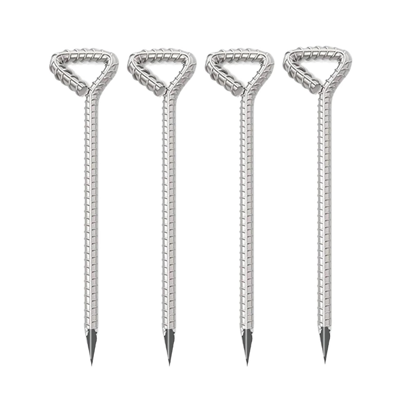 Colchoneta Recambio Exterior Trampolín Estacas De Tierra De 12 Pulgadas, Estacas De Metal Robustas De 12 Pulgadas para Acampar, Varillas De Clavos para Trampolines, Toldos, Cobertizos