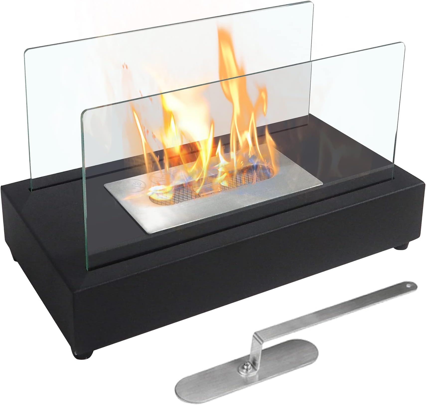 Bio Ethanol Tabletop Fire Pit Rectangular Indoor or