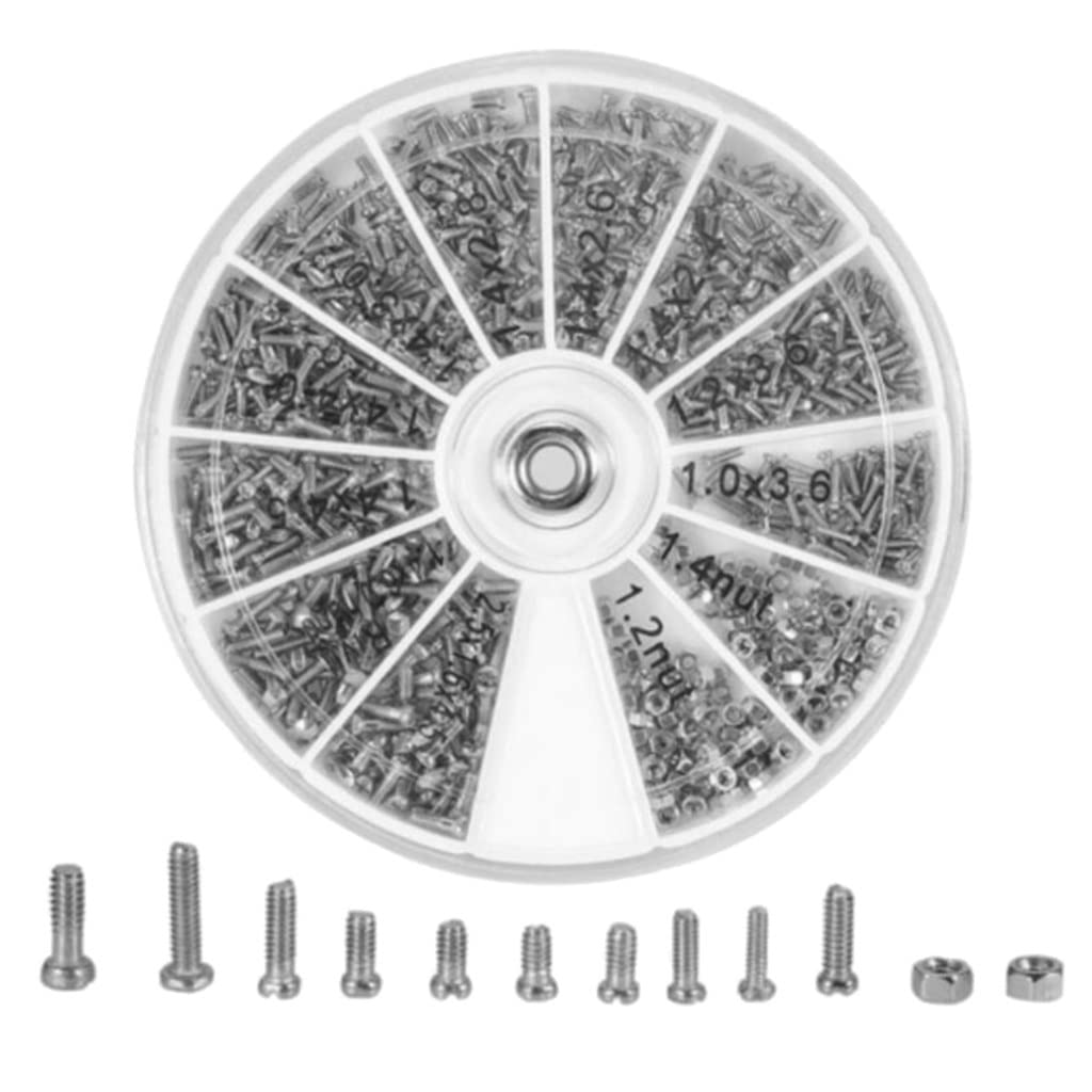 600 stücke Verschiedene Schrauben Reparatur Kit Tool Uhr Uhr Brillen Zubehör Schraube