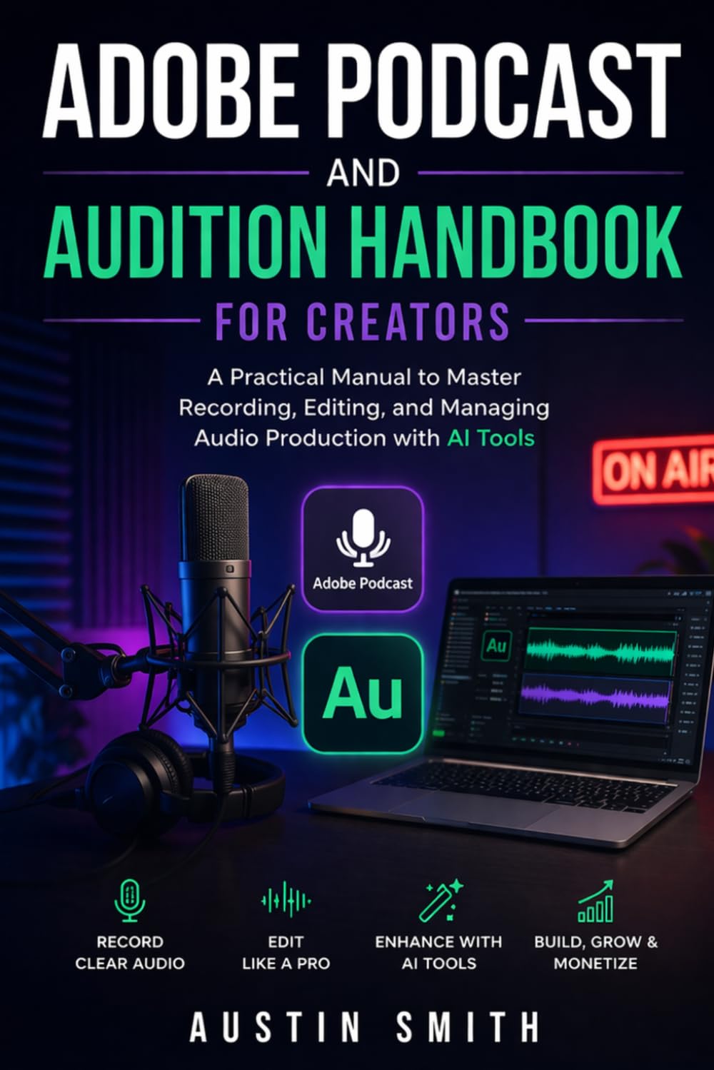 Adobe Podcast and Audition Handbook for Creators: A Practical Manual to Master Recording, Editing, and Managing Audio Production with AI Tools (Music and Audio Software Guides)