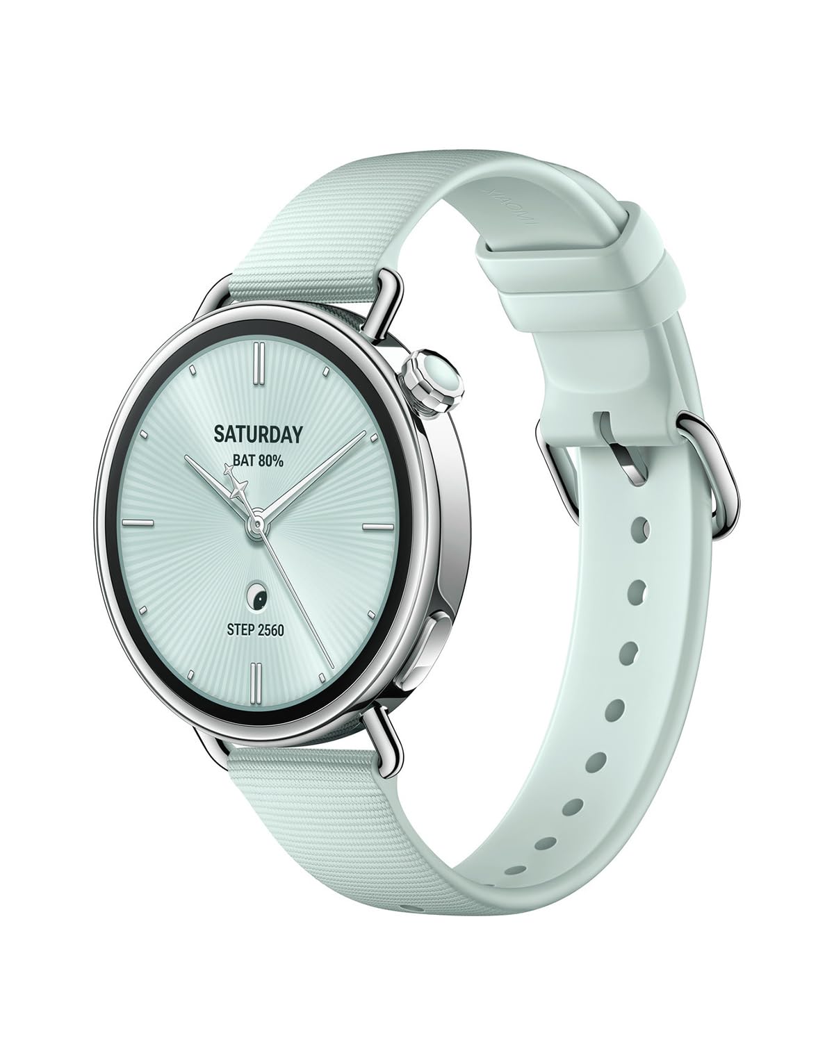 Xiaomi Pasek do zegarka S4 41 mm Fluorubber (czarny), ultralekki korpus 32 g, ZIELONY, Jeden rozmiar, Nowoczesny