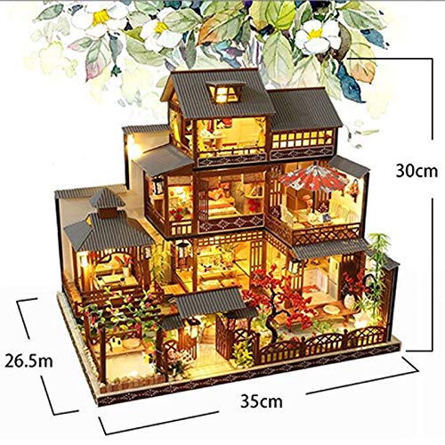 Amazon | CuteBee DIY木製ドールハウス、雅泉の庭 、 ドールハウス 