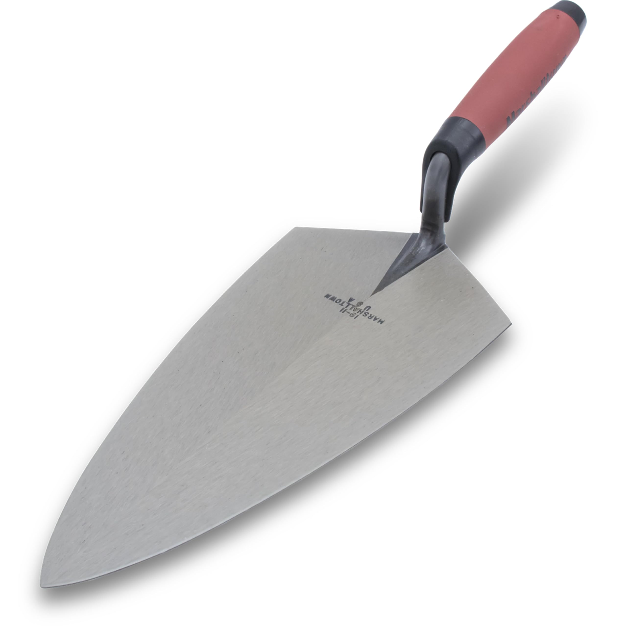 Marshalltown Maurerkelle Philadelphia Style mit Durasoft Griff aus Carbonstahl, Maße: 279x140 mm