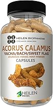 Heilen Biopharm Vacha Powder (Sweet Flag/Bach) Capsules – 500 mg × 180 Capsules | Pack of 1 | Herbal Dietary Supplement | Natural Wellness Support | GMP & FSSAI Certified