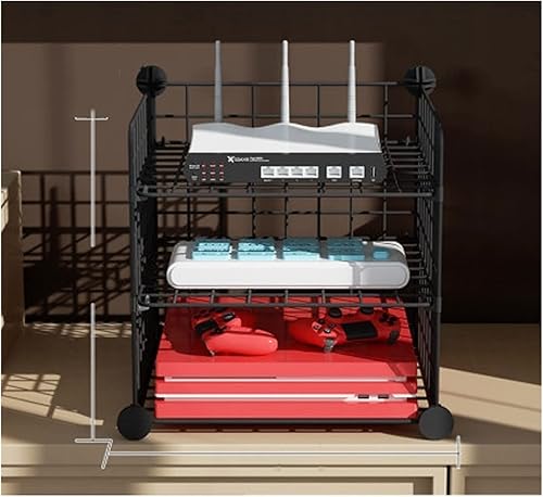 Soporte flotante para estante enrutador, estante inalámbrico para módem WiFi, estante de almacenamiento para almacenamiento doméstico para objetos