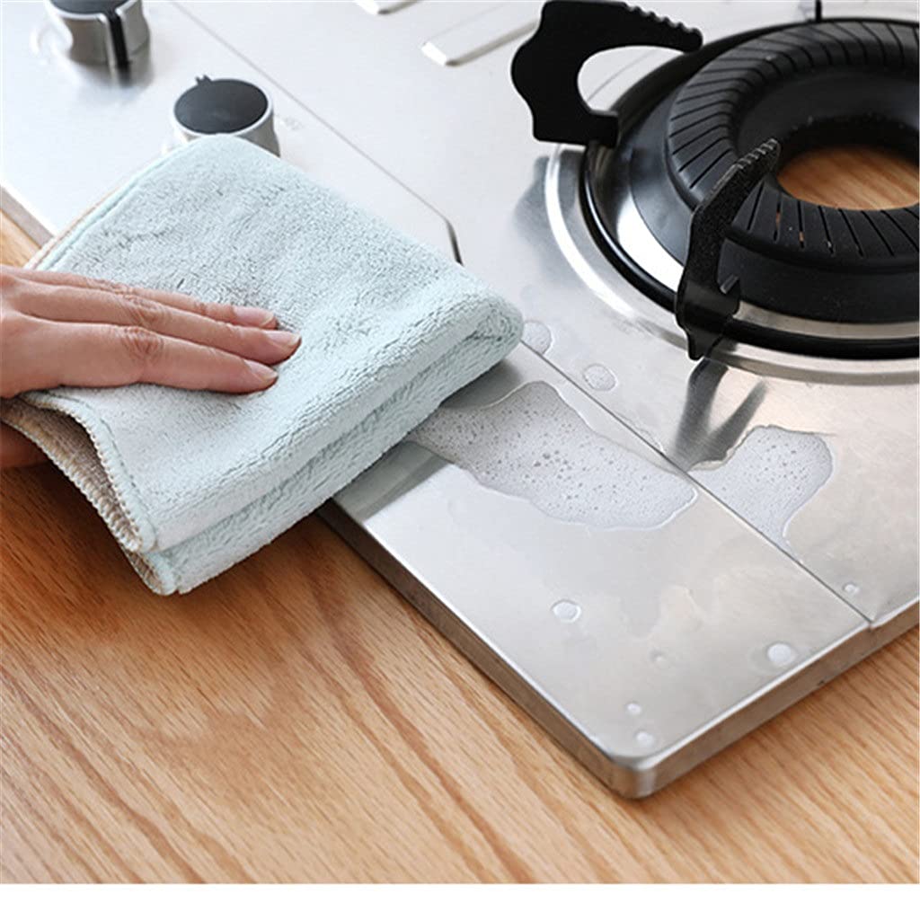 Serviette de Cuisine en Fibres Fines pour ménage | 3 pièces, Chiffon de Nettoyage épaissi Absorbant, Serviette de Cuisine pour comptoir
