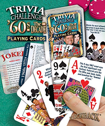 Flickback 1960's Decade Trivia Playing Cards miniatura 2