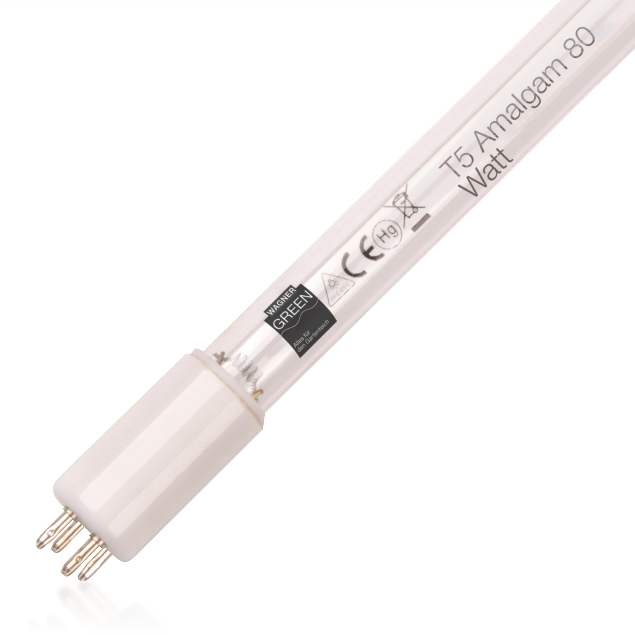 Ersatzlampe UVC 80 Watt Amalgam UV-C Lampe für Teich und Koiteich Filter | 4-Pin BASE C