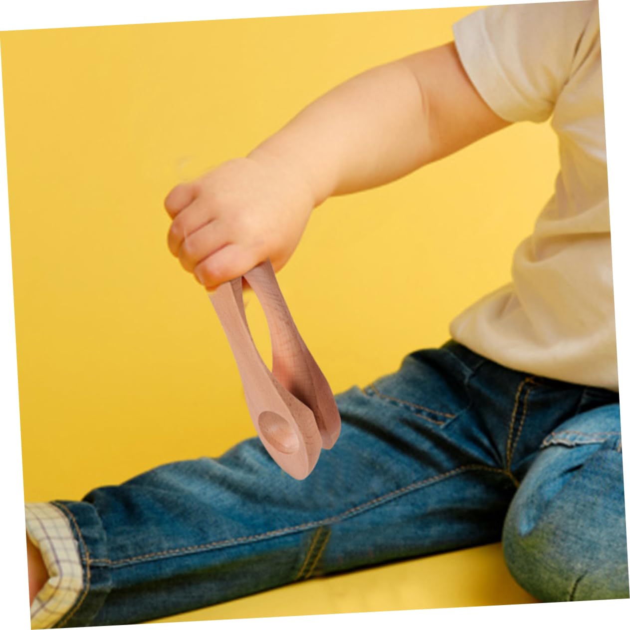 HEMOTON Educational Musical Spoons Set Wooden Instrument Spoon Metronome for Boys and Girls and Parties