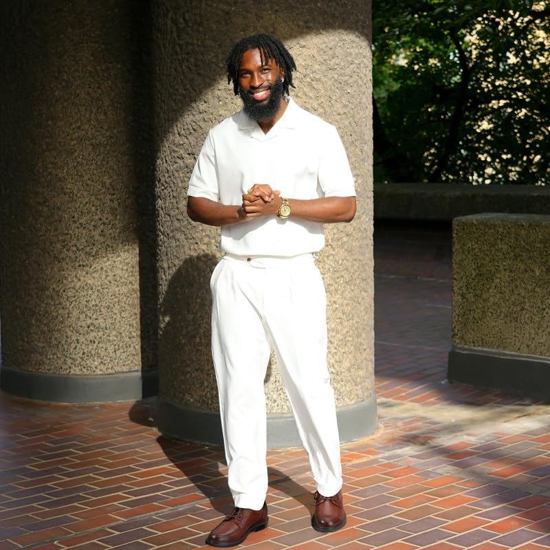 Hands-Free Slip-On Dress Shoes for Men – Premium Leather, Slip-Resistant Sole – Includes Socks & Cleaning Kit