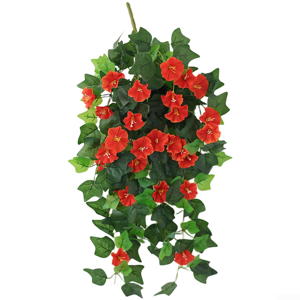 Silk Morning Glory, pianta rampicante finta, 63 cm, lunga