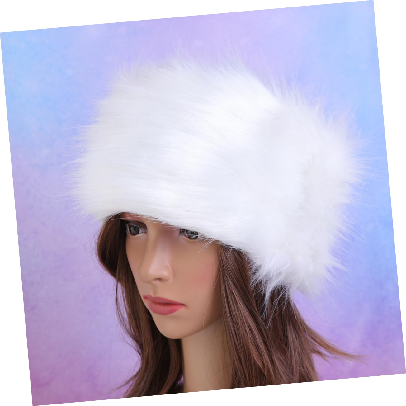SOIMISS 3piezas Diadema De Piel Sintética De Imitación De Accesorio De Moda para Mujer Cálido y Cómodo para Otoño Invierno
