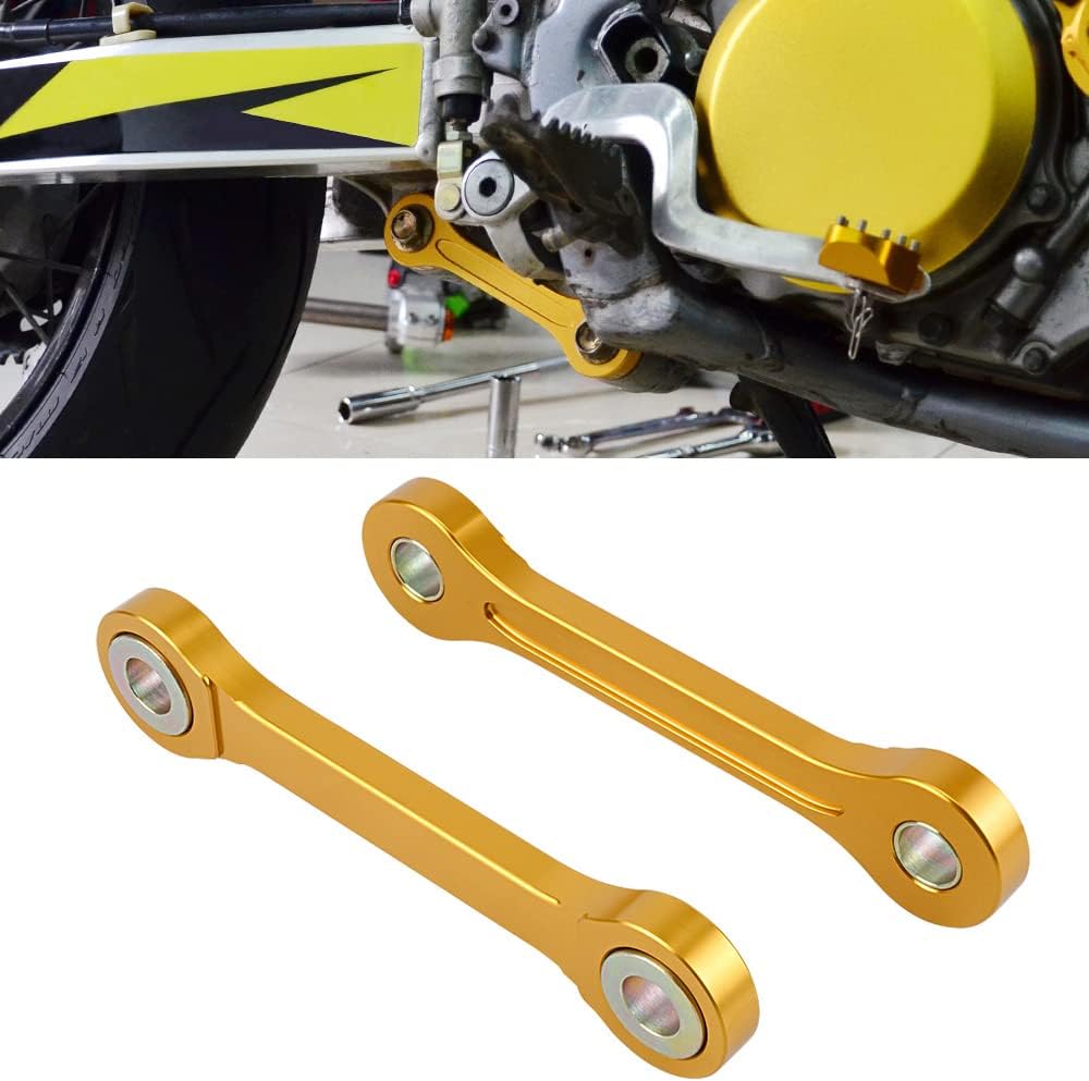 NICECNC Gold Down 7CM/2.76inch Rear Lowering Links Lower Kit Christmas Gift Compatible with