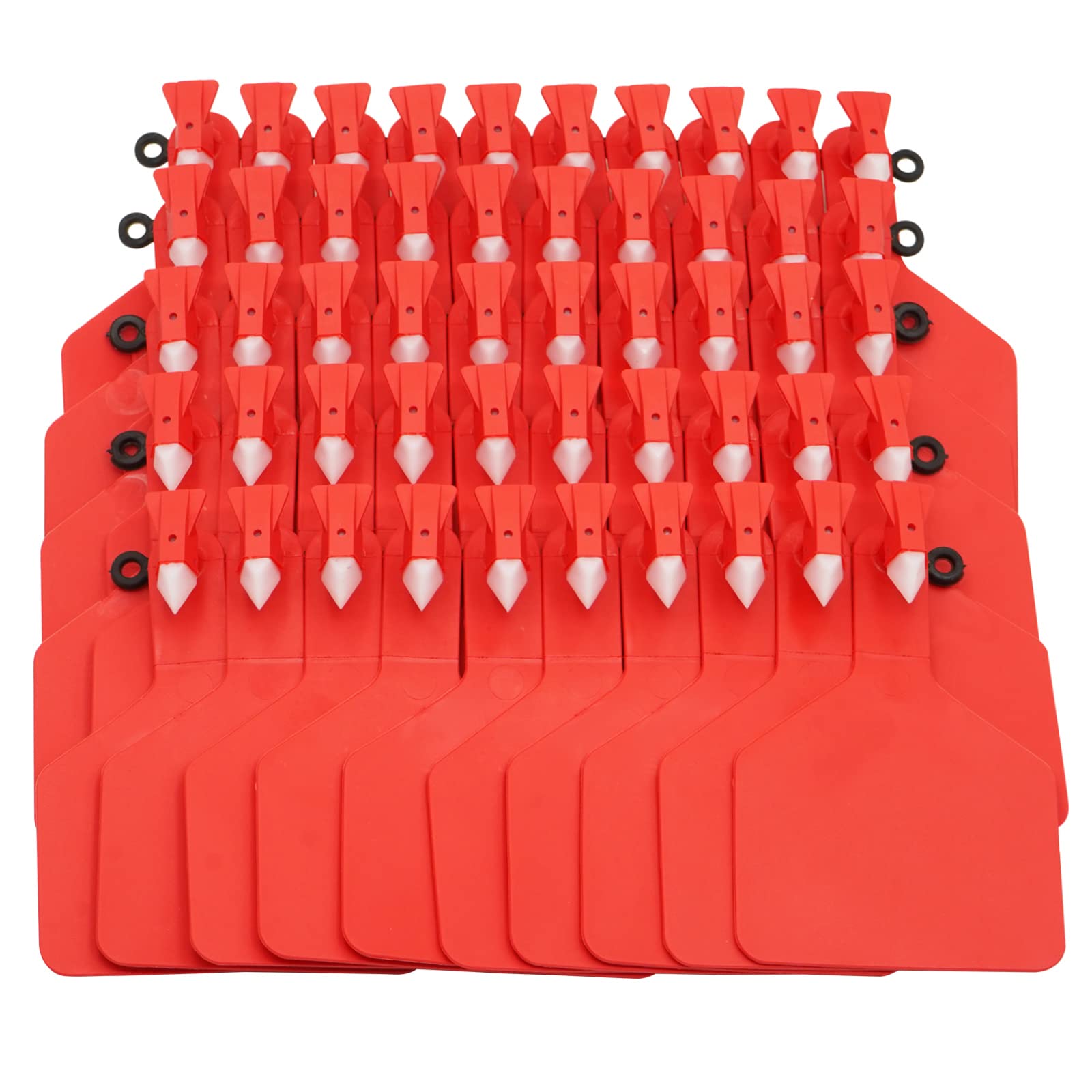 MUDUOBANCattle Ear Tags Blank Large Plastic Livestock Ear Tags Z-Tags One-Piece for Cow Goat Sheep Hog Calves Farm Animal Identification Ear Tagger Blue