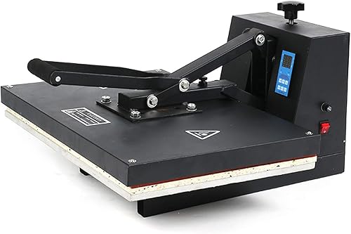 Miniatura 5 de HENHAIY Máquina de prensa de calor de gran tamaño de 16 x 24 pulgadas, camiseta de calentamiento rápido con control digital de 2800 W, equipo de