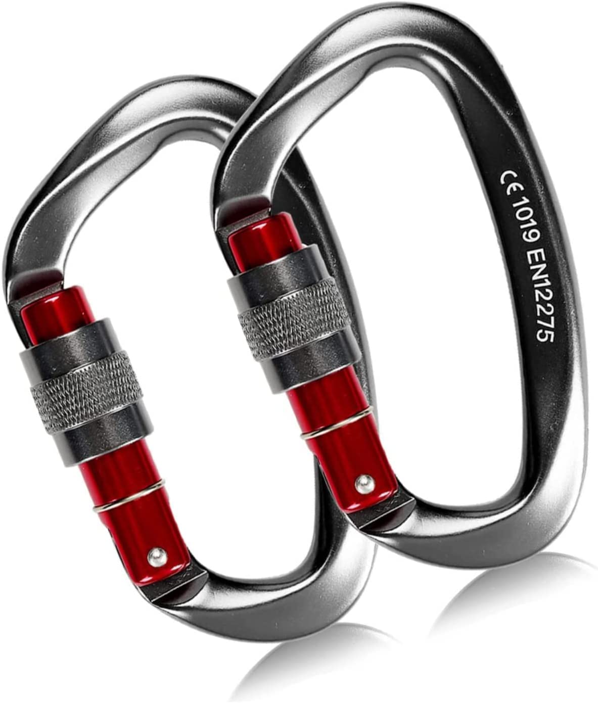 Amazon.co.jp: カラビナ 超軽量 高強度 大 25KN / 小 16KN アルミ D 