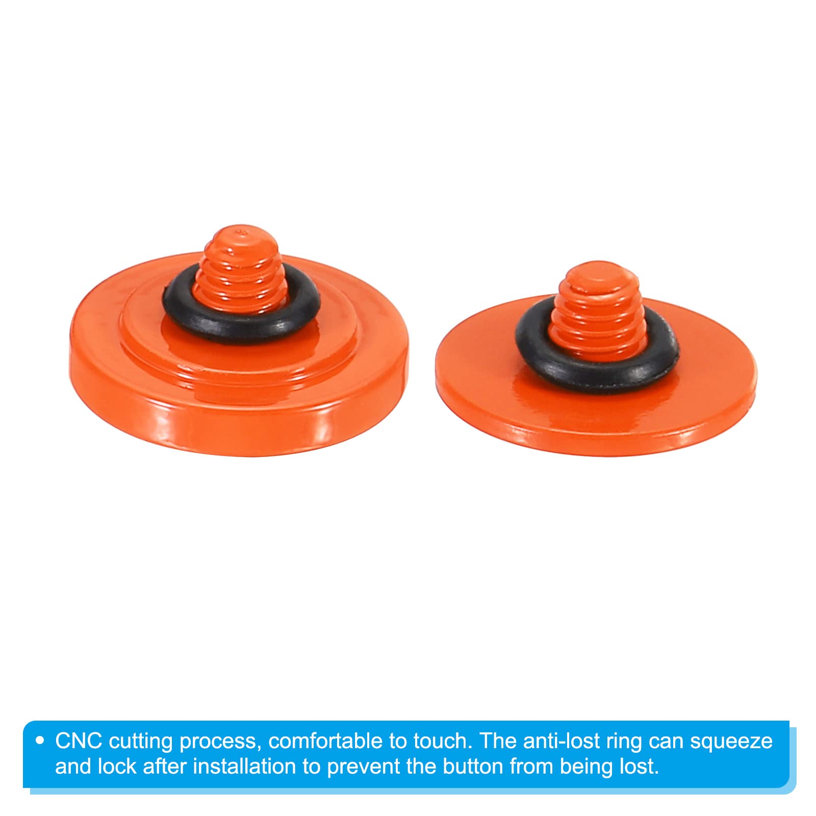 Orange Shutter Button 3 Pack LXH Camera Metal Soft Shutter Release Button For Fujifilm X E3/X PRO2/X E2S/X10 Screw On Shutter Release Button