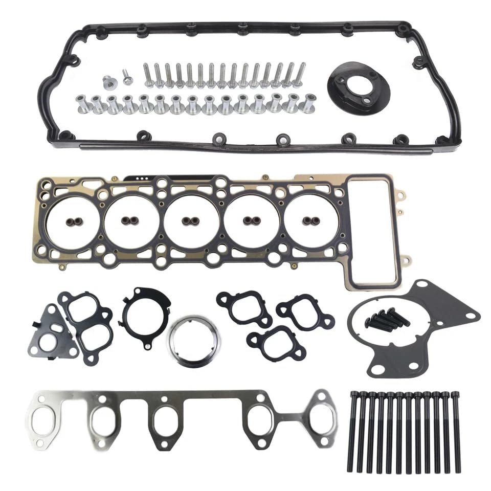 Junta de Culata & Junta de Tapa de Válvulas Compatible con Transp0rter Mu1t1van T5 T0uareg 2003-2010 2.5 TDI AXE AXD BAC 070103469A 070115315A