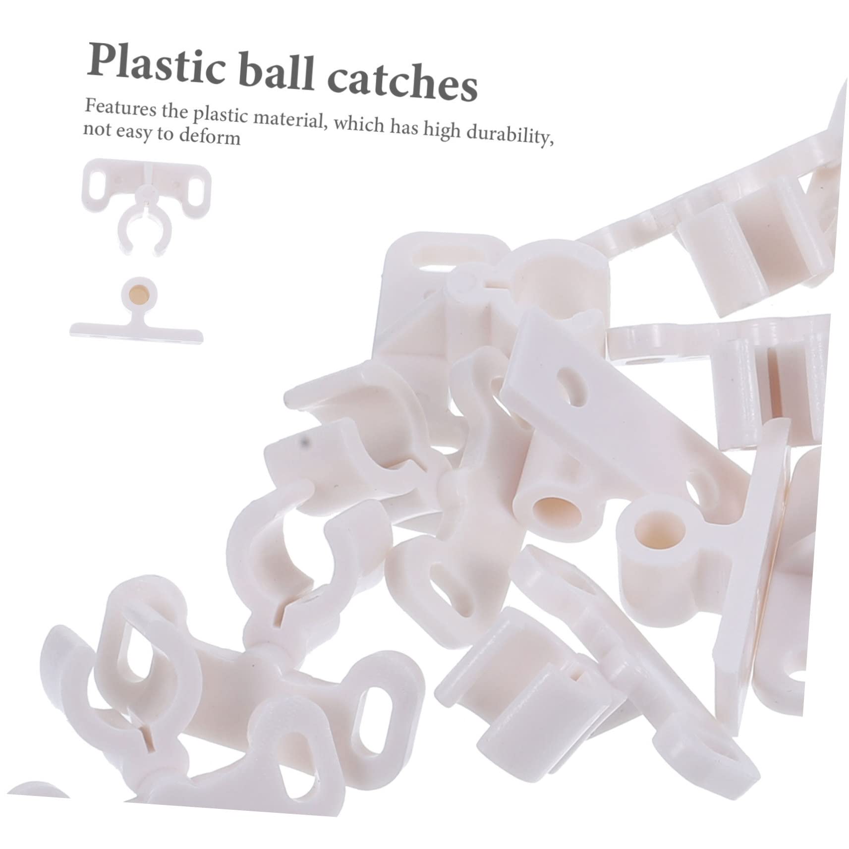 EXHUMKY 12-Pack Ball Catch Cabinet Door Roller Latch – White Plastic, Secure Closure For Dressers, Cabinets, Drawers