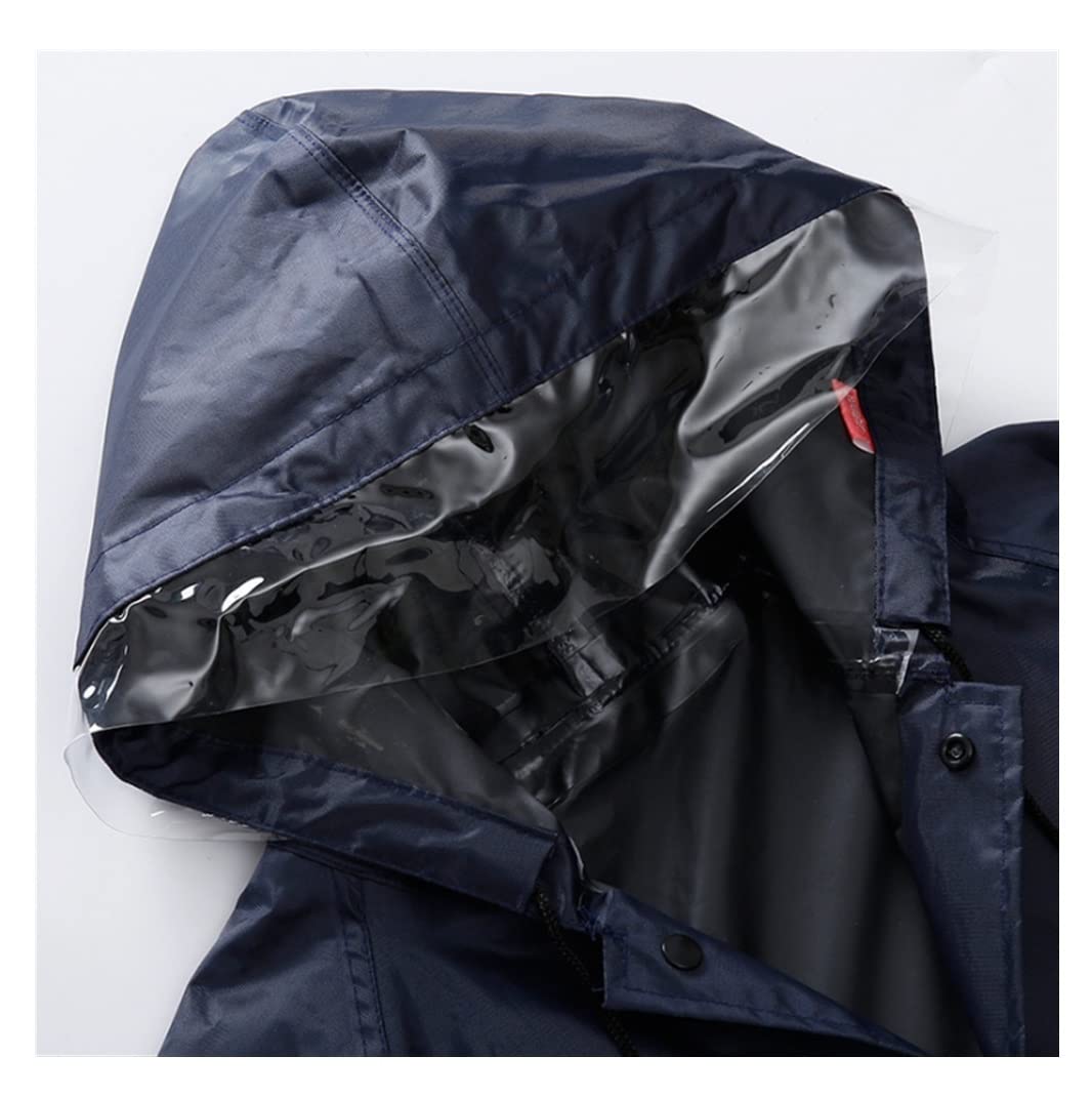 Chubasquero Impermeable Largo para Adultos Hombres Y Mujeres Trabajo Al Aire Libre Senderismo Poncho Impermeable Impermeable Ponchos De Lluvia Impermeables(XXL)