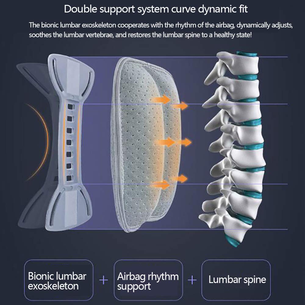 Faja Lumbar Fitness - Soporte Lumbar, Terapia médica magnética - Tratamiento de la distensión Muscular Lumbar - para el Alivio del Dolor Lumbar,XXL