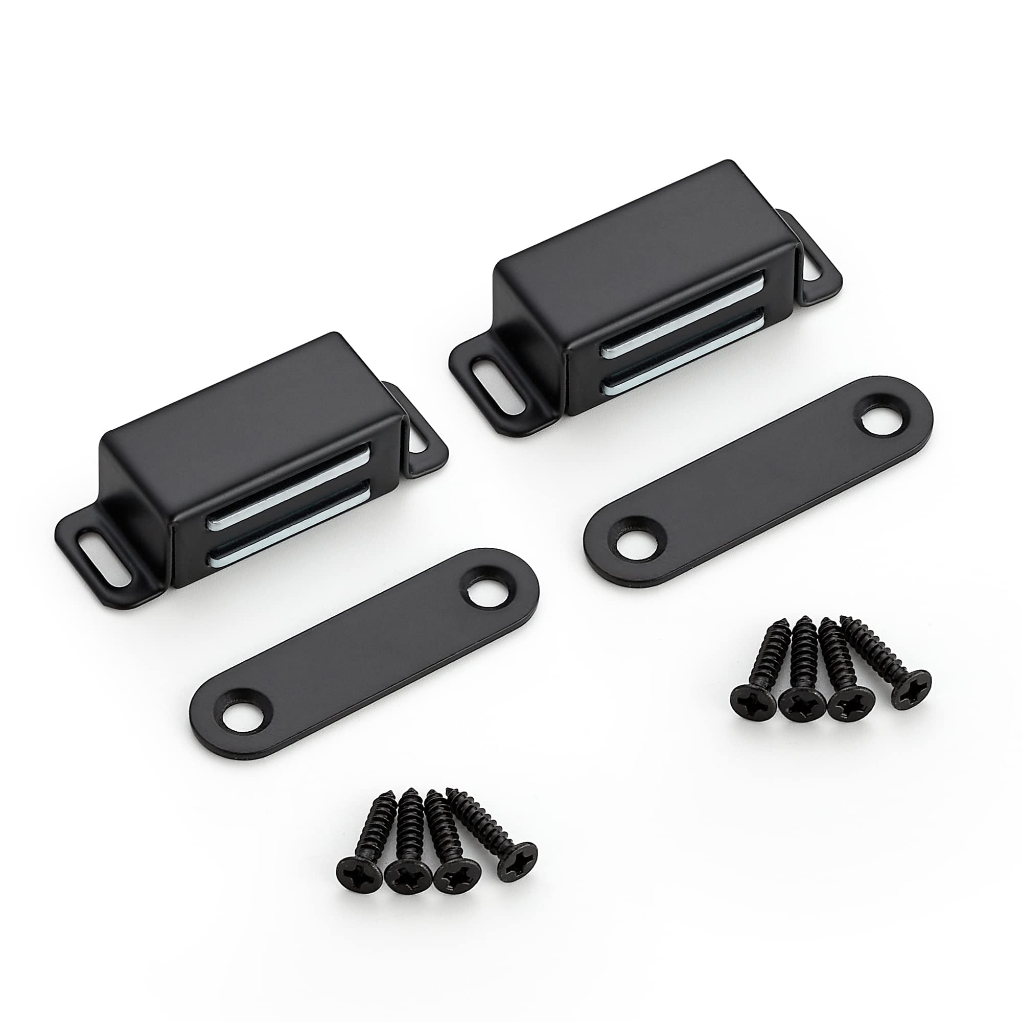 Ravinte Matte Black Magnetic Door Catch, Black Cabinet Magnets 30 Pack
