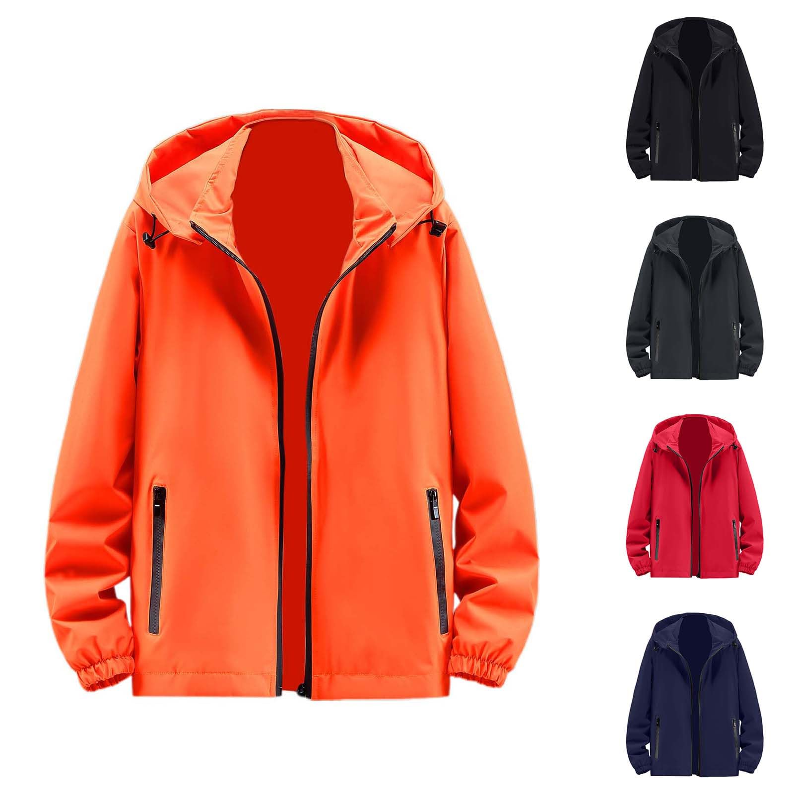 Chubasquero impermeable para hombre, chaqueta de invierno resistente al viento, chaqueta funcional de secado rápido, cortavientos, chaqueta de senderismo para exteriores, corte holgado