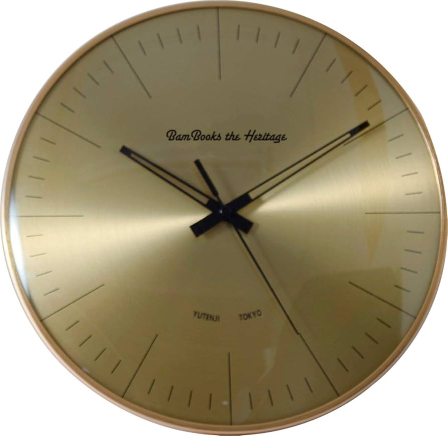 vintage wall clock / ゴールド 掛時計 ウォールデコ Amazon.co.jp: 壁掛け時計、金属製の創造的な壁掛け時計サ壁掛け