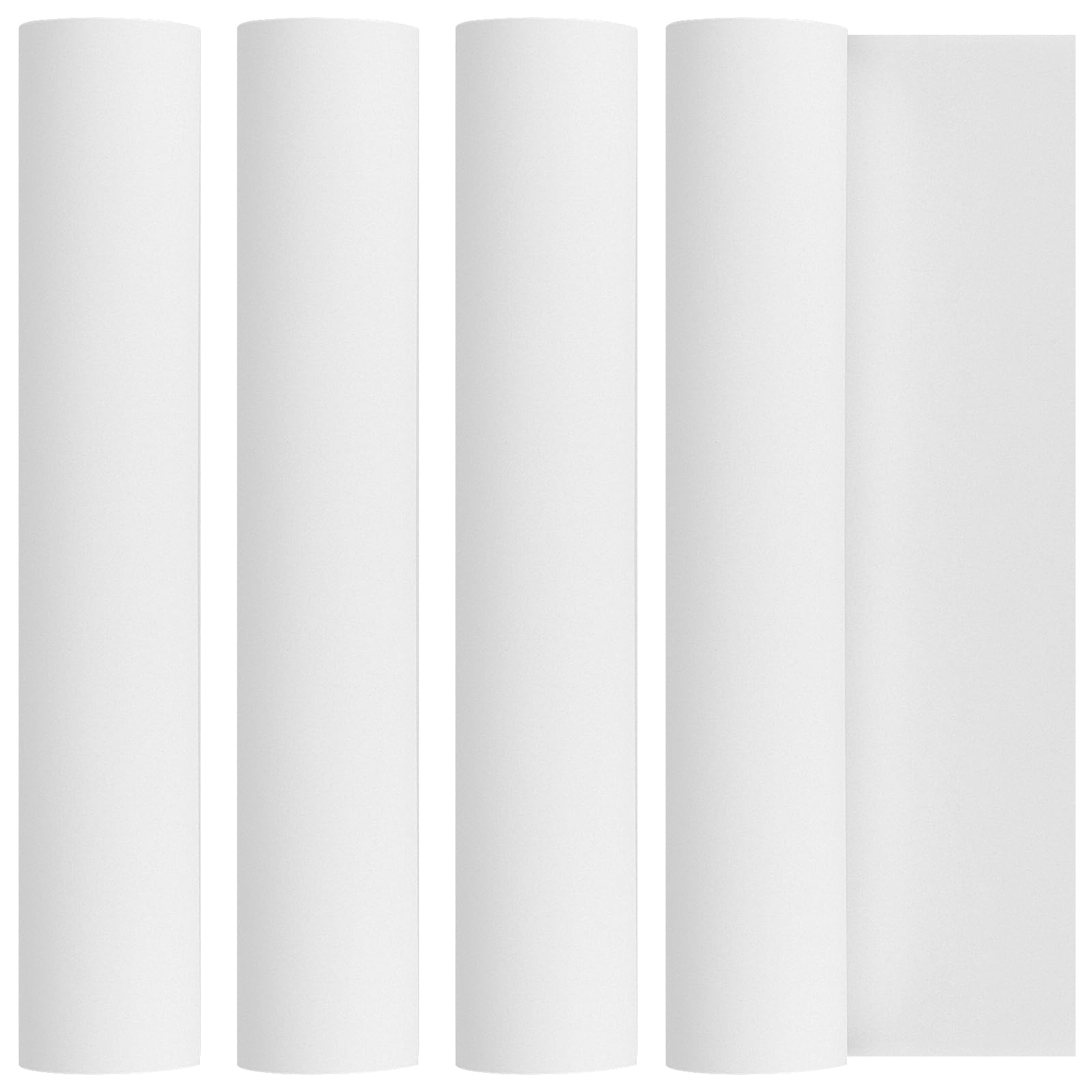 KEILEOHO 4 rolki papieru rysunkowego rolka biała 30 cm x 15 m, biała rolka papieru, sztaluga rolka papieru rysunkowego biała rolka papieru rysunkowego