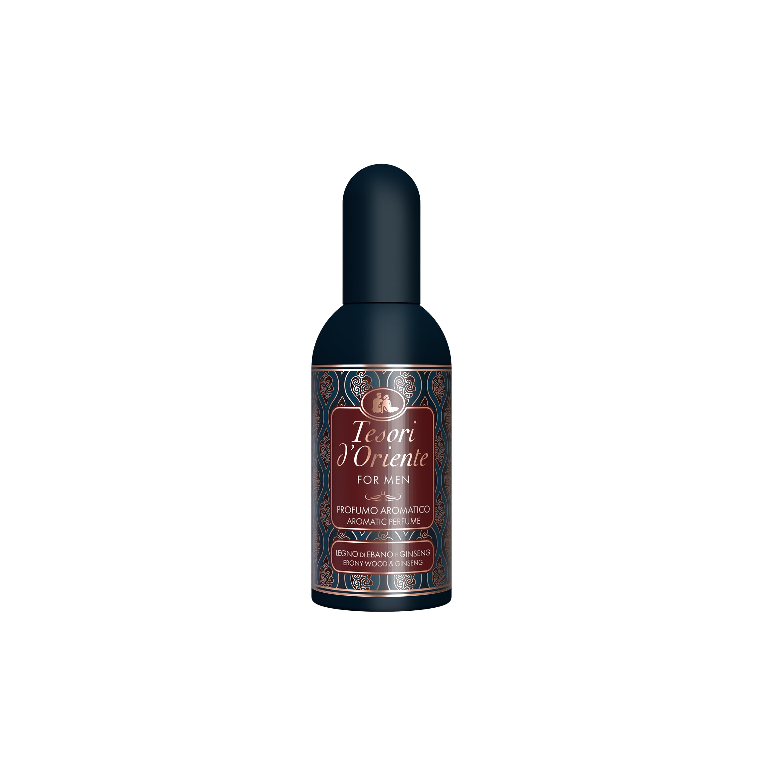 Tesori d'Oriente, For Men Profumo Uomo Legno di Ebano e Ginseng, Fragranza Fresca e Legnosa con Note Speziate, Simbolo di Fuoco, Energia e Potere, 100ml
