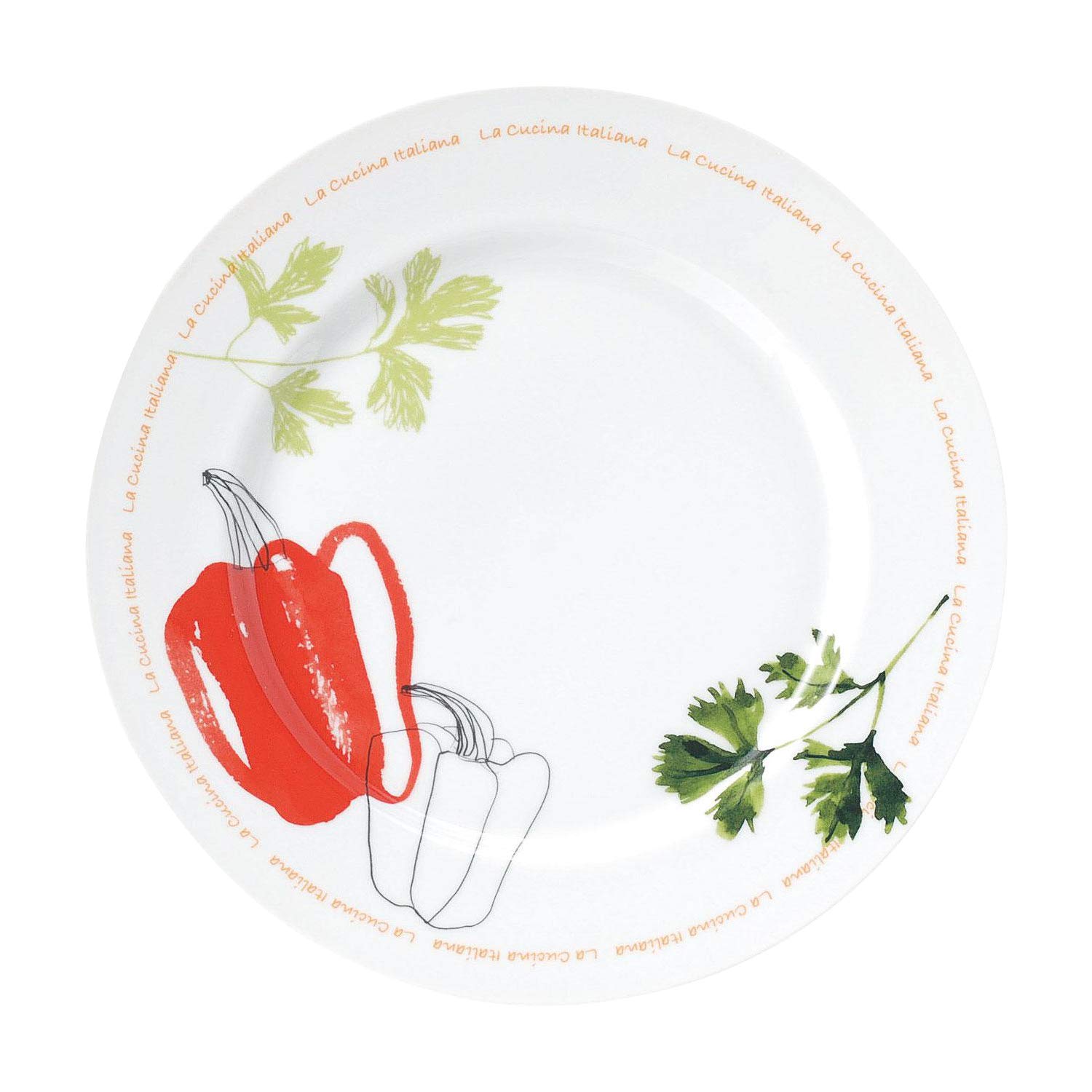 Maruto STUDIO 010 Spago 11.0 inches (28 cm) Pasta Plate (Red Bell Peppers) SG-106