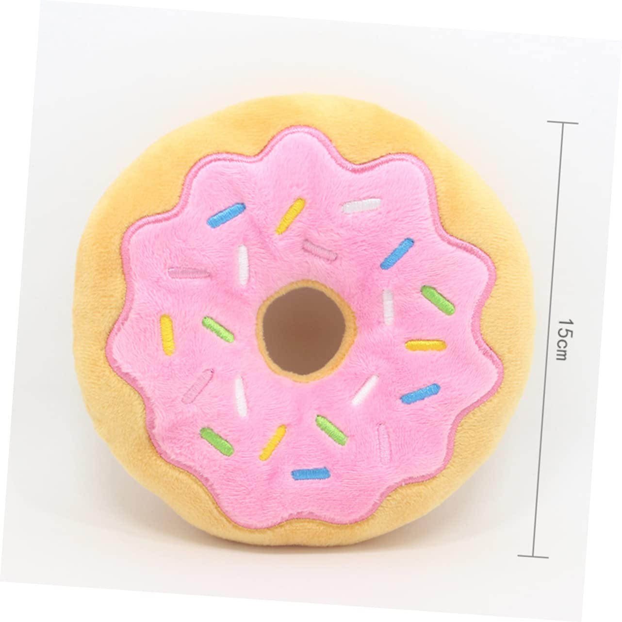 Mipcase 9pezzi Giocattolo Per Cani Peluche Forma Di Ciambella Da Giocattolo Squeaky Per Cuccioli Riduce La Noia e Favorisce La Salute Casuali Per Allenamento e Gioco