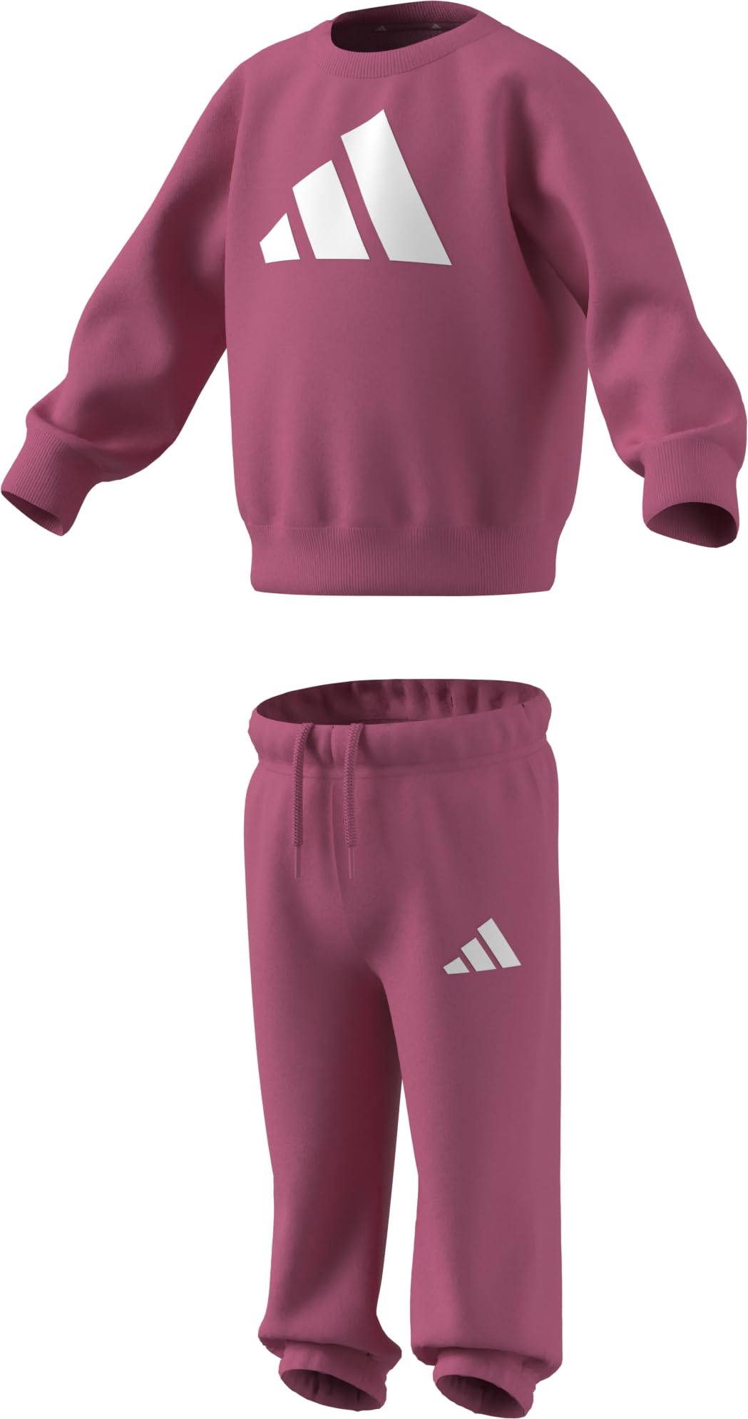 adidas Uniseks - niemowleta Essentials Big Logojogger Track Suit, pink fusion/white, 9-12 Months