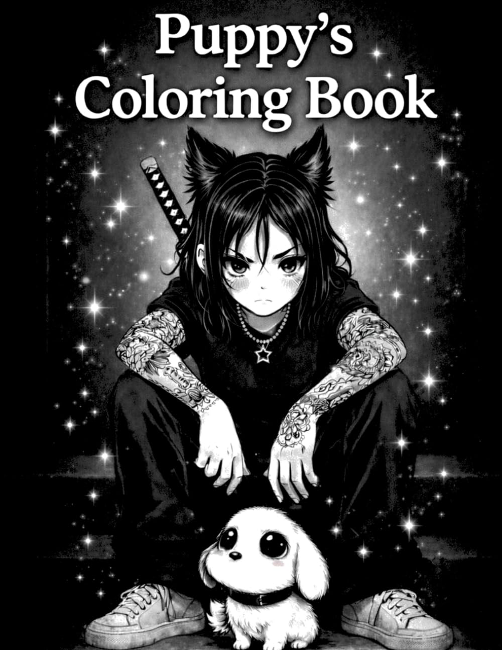 Puppy's Coloring Book pour éviter les écrans livre coloriage chiot anti-stress enfant