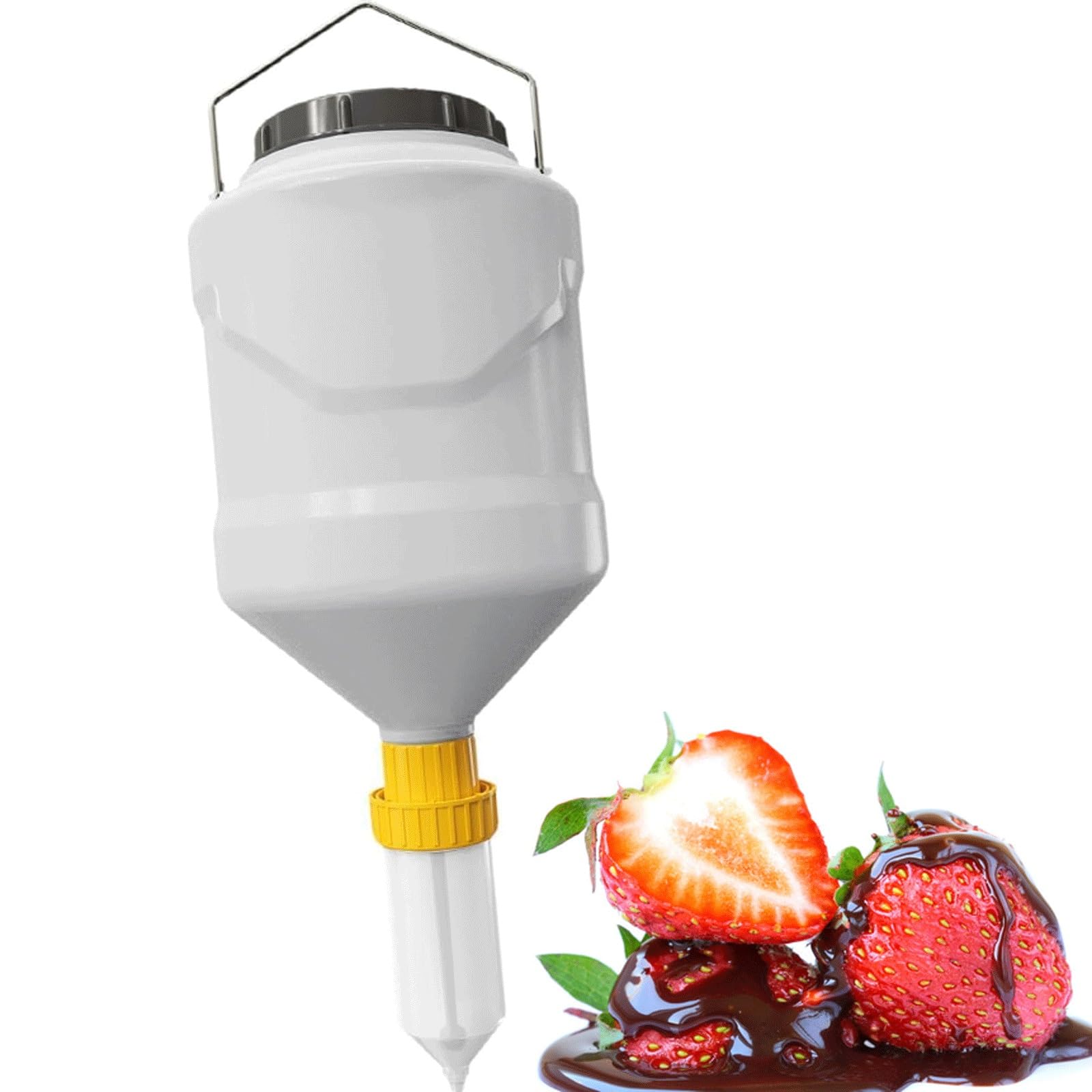 Dispenser for Salsa da Appendere da 5,5 L, Bottiglie di Ketchup da Spremere, Dispenser for Salse Ricaricabile, Bottiglia for Condimenti for Insalata for Cucina, Barbecue, Campeggio all'Aperto, Picnic