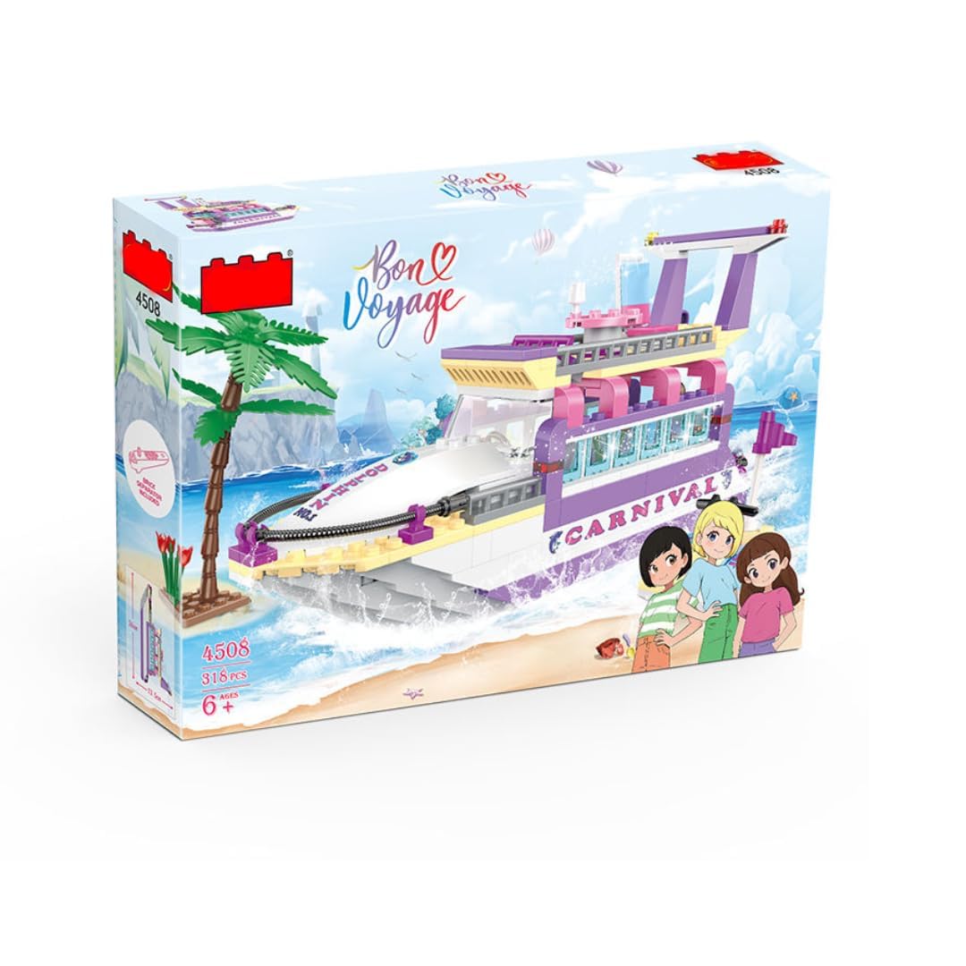 KERBRO 3D Boat DIY Carnival Yacht – Educational Building Block Toy for Kids, Creative STEM Learning & Fun Party Activity 4