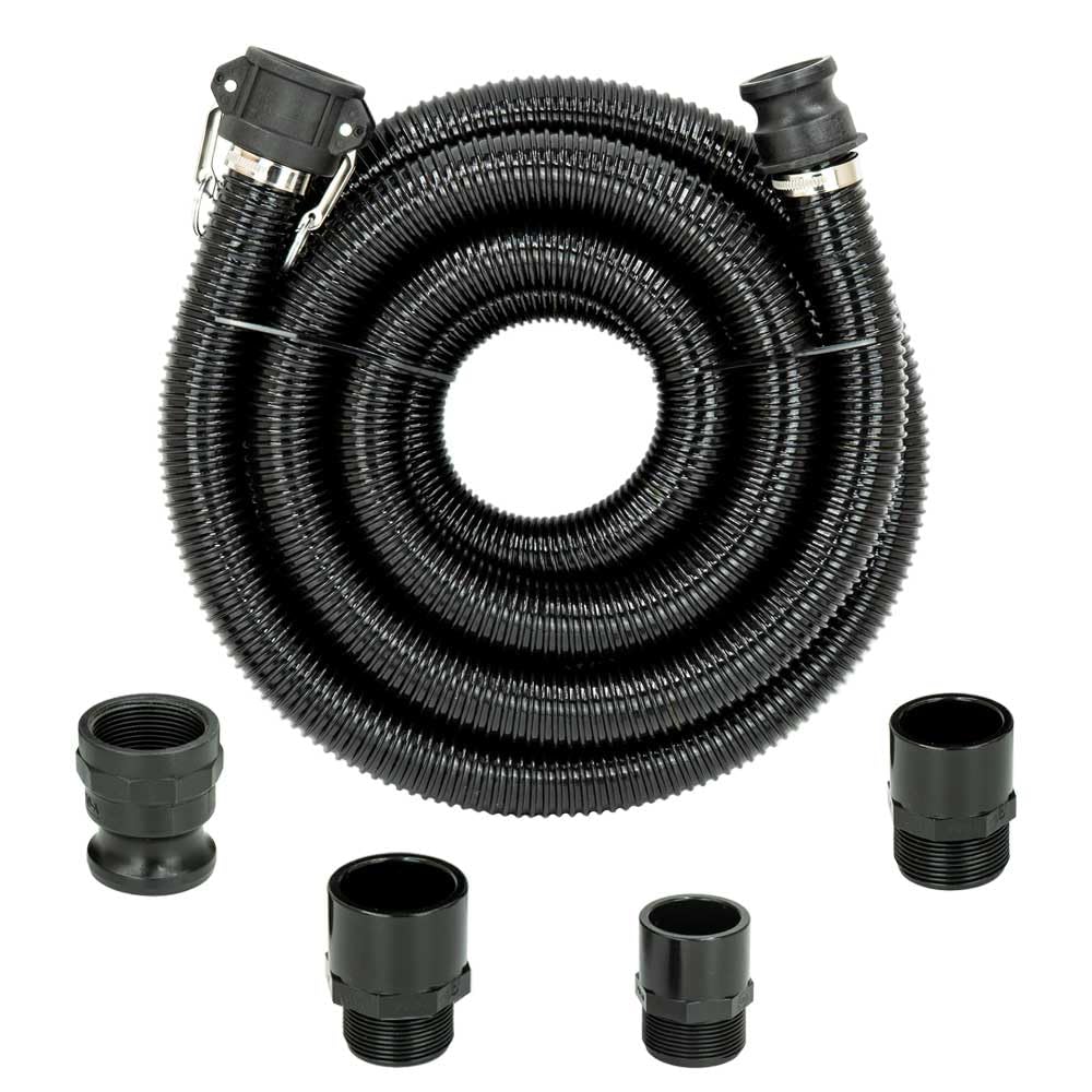 SEWOMO-S Abwasserschlauch 5m Set mit Kamlok Kupplung – Wohnmobil Schlauch mit Adapter für 32mm 40mm 50mm Stutzen & 1 1/2" AG – Abwasser Set für Wohnwagen, Camper, Grau-/Schmutzwasser