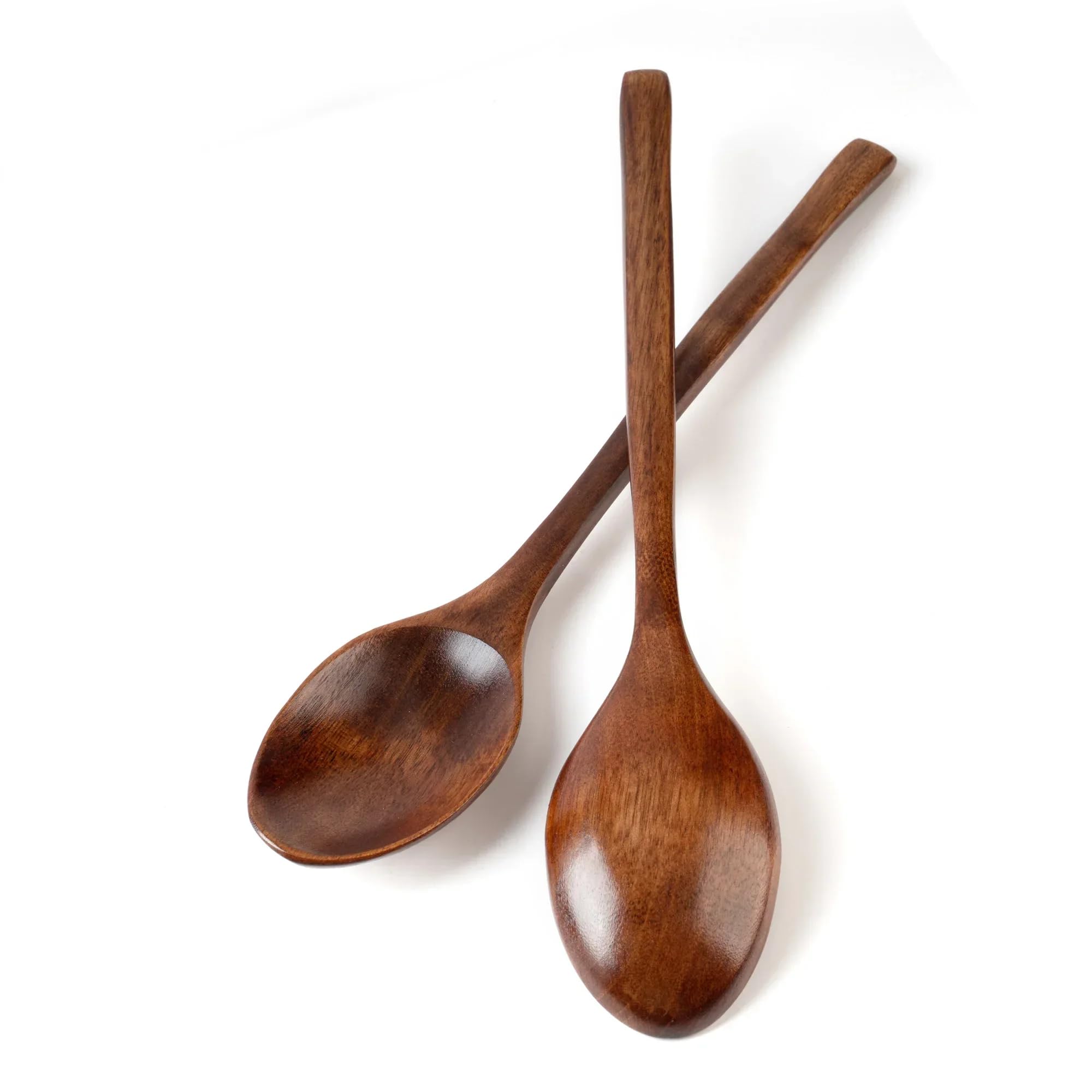 5 Pezzi Cucchiaio In Legno Zuppa e Forchetta Eco Friendly Prodotti Da Tavola Naturale Ellisse Mestolo Set s per Cucinare 5PCS Cucchiaio