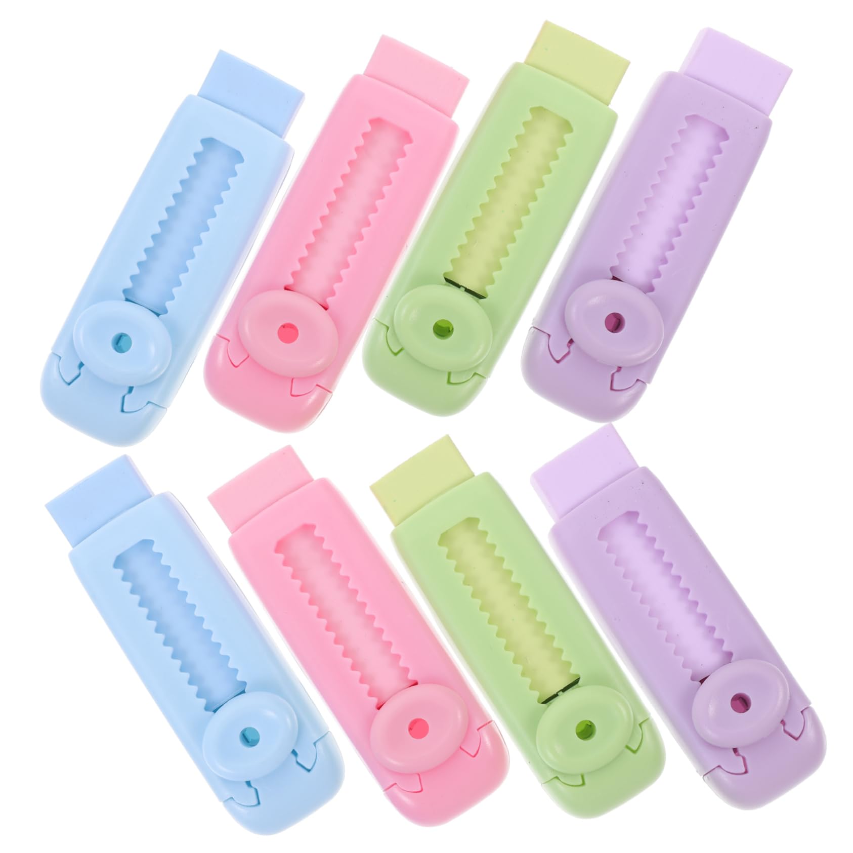 SHINEOFI 32pièces Gommes Rétractables Colorées Effaceurs Traceless Pour Étudiants Fournitures Scolaires Et Amusantes