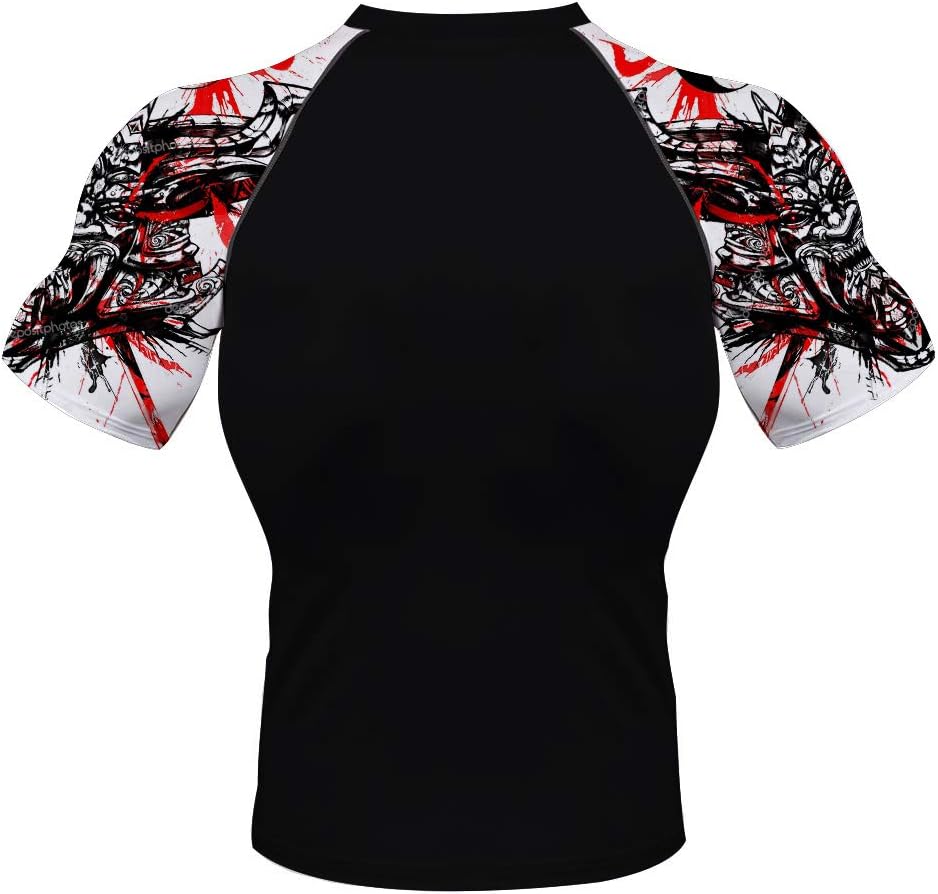 Add Your Photo Logo Text Mens Dry Fit Short Sleeve Compression Sports Trainning Shirt