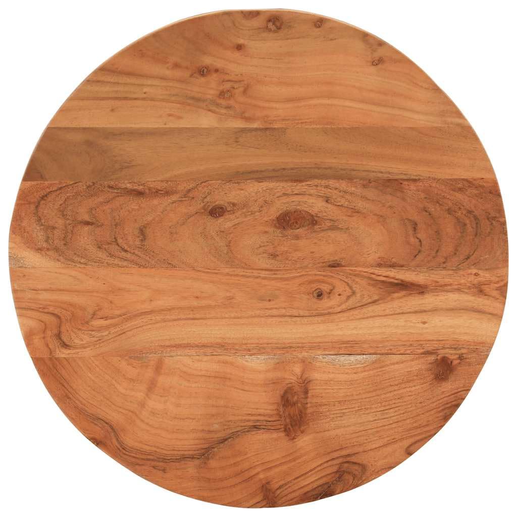 Okrągły blat stołu akacjowego Ø 40 x 2,5 cm, lite drewno, naturalne, nadaje się do stolika pomocniczego, stołu barowego, projektów meblowych, trwałe akcesoria do blatów roboczych do kuchni