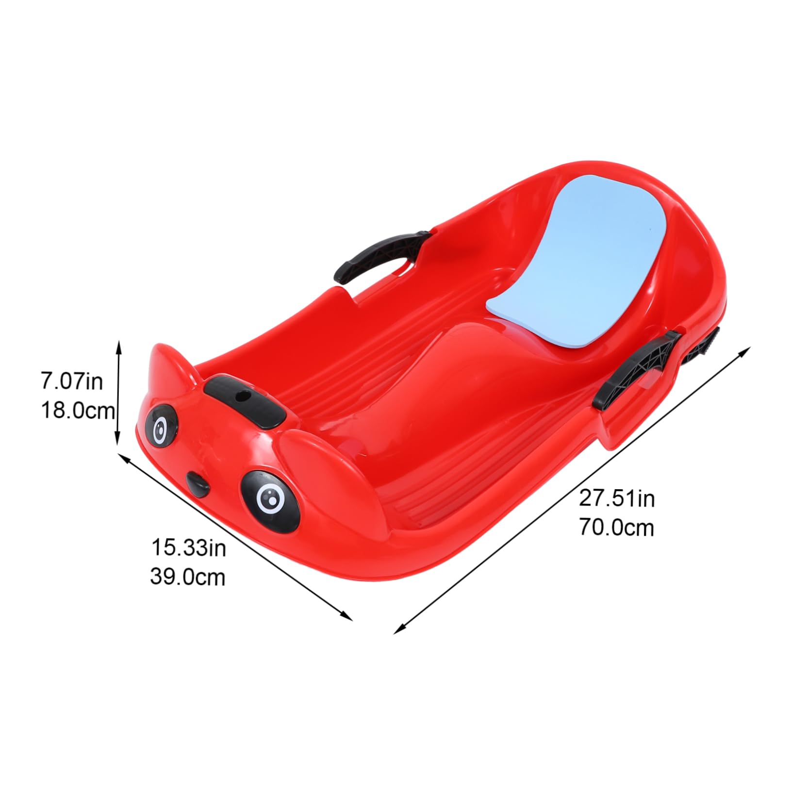 Gogogmee 1Pc Thickened Sled for Adults Flexible Design for and Sliding Easy to Clean Non Slip Handle for